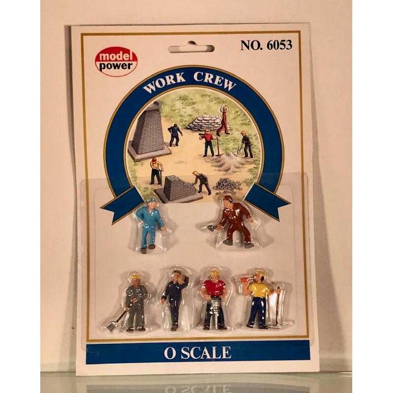 MODEL POWER 6053 WORK CREW FIGURES O GAUGE