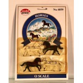 MODEL POWER 6059 HORSE FIGURES O GAUGE