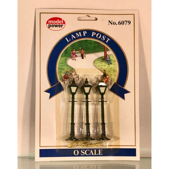 MODEL POWER 6079 LAMP POSTS O GAUGE