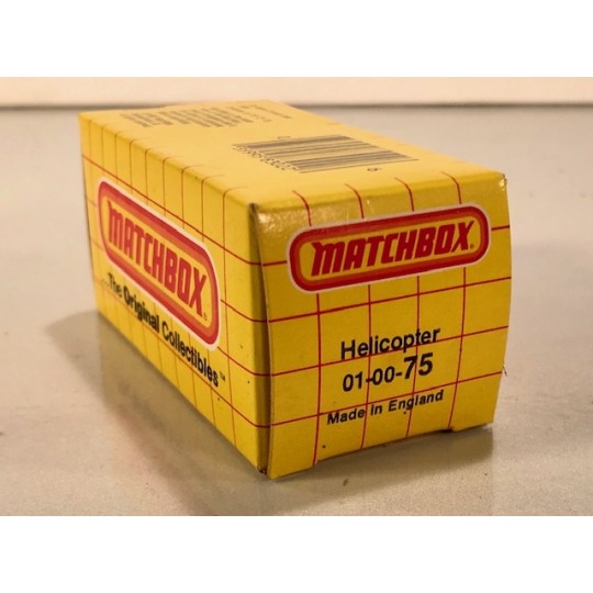 MATCHBOX 75 HELICOPTER EMPTY BOX