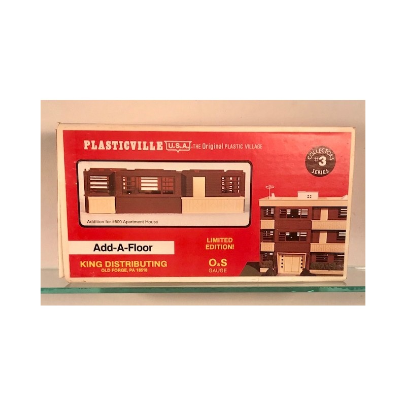 PLASTICVILLE 0550 ADD A FLOOR FOR APARTMENT BUILDING BUILDING KIT - BROWN