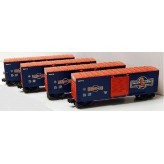 LIONEL 29220 CENTENNIAL SERIES HI-CUBE BOXCAR SET 4 CARS