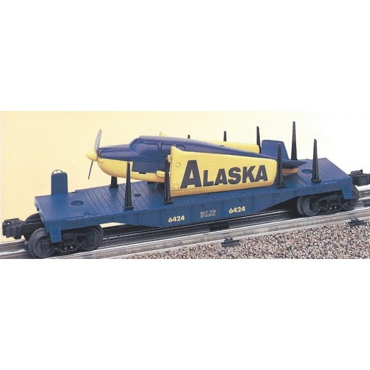 LIONEL 36021 ALASKA FLATCAR WITH AIRPLANE