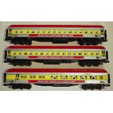 K-LINE K83-0093, K83-0094 AND K-83-0095 RINGLING BROTHERS AND BARNUM AND BAILEY CIRCUS PASSENGER CARS