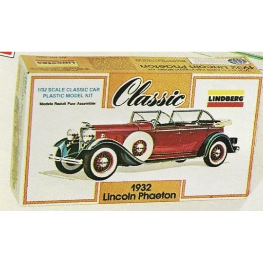 LINDBERG 6609 1932 LINCOLN PHAETON CLASSIC CAR MODEL KIT