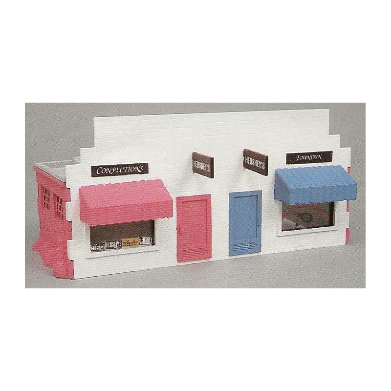 K-LINE K-41052 HERSHEY'S CHOCOLATE CONFECTIONS AND FOUNTAIN STORE BUILDING KIT