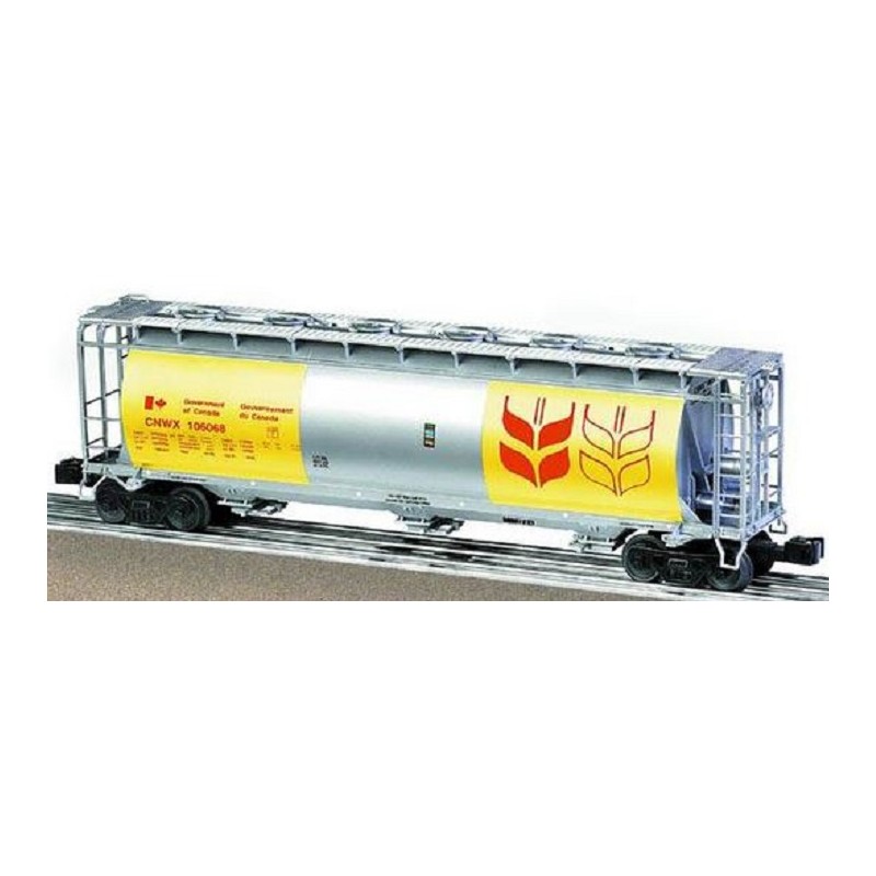 LIONEL 17188 GOVERNMENT OF CANADA 3 BAY CYLINDRICAL HOPPER STANDARD O