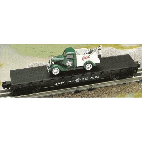 LIONEL 17538 NEW YORK CENTRAL FLATCAR WITH 1936 FORD TOW TRUCK
