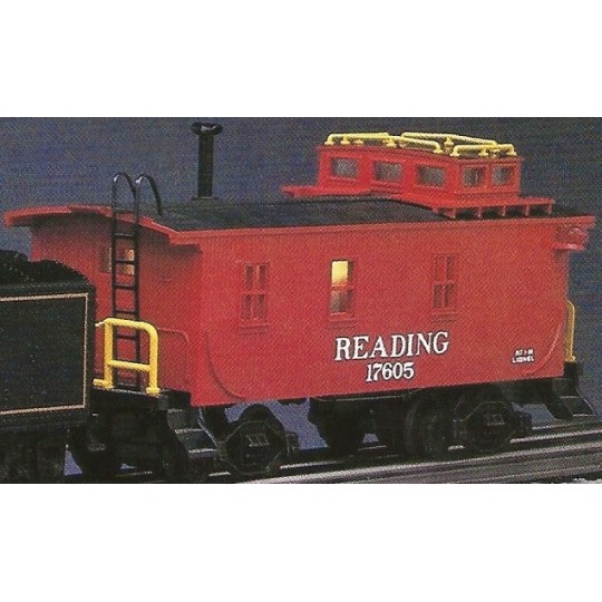 LIONEL 17605 READING STANDARD O WOODSIDED CABOOSE