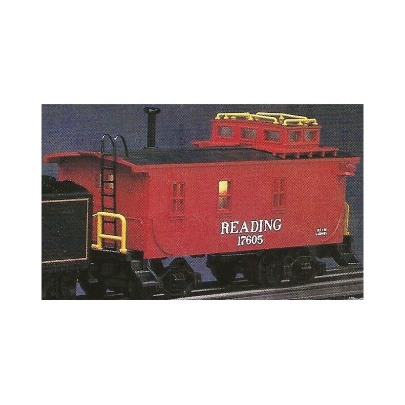 LIONEL 17605 READING STANDARD O WOODSIDED CABOOSE