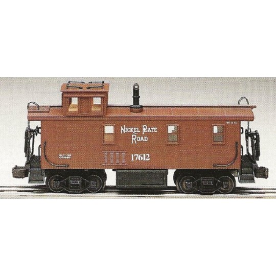 LIONEL 17612 NICKEL PLATE ROAD STEEL SIDED CABOOSE FF6
