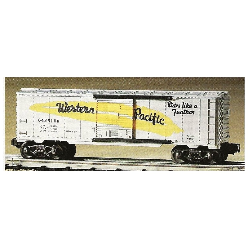 K-LINE 6436 WESTERN PACIFIC FEATHER ROUTE BOXCAR