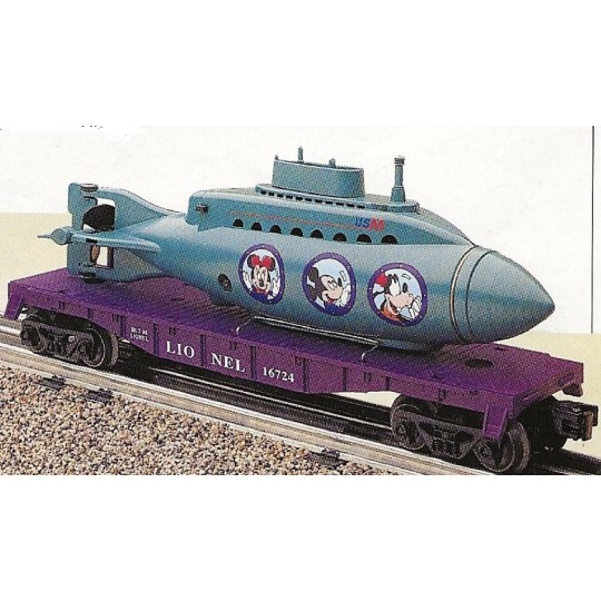 LIONEL 16724 DISNEY MICKEY AND FRIENDS OPERATING SUBMARINE CAR