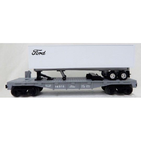 LIONEL 16916 FORD FLATCAR WITH FORD TRAILER