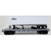 LIONEL 16916 FORD FLATCAR WITH FORD TRAILER