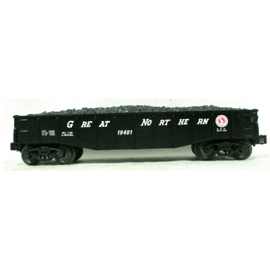 LIONEL 19401 GREAT NORTHERN GONDOLA WITH COAL