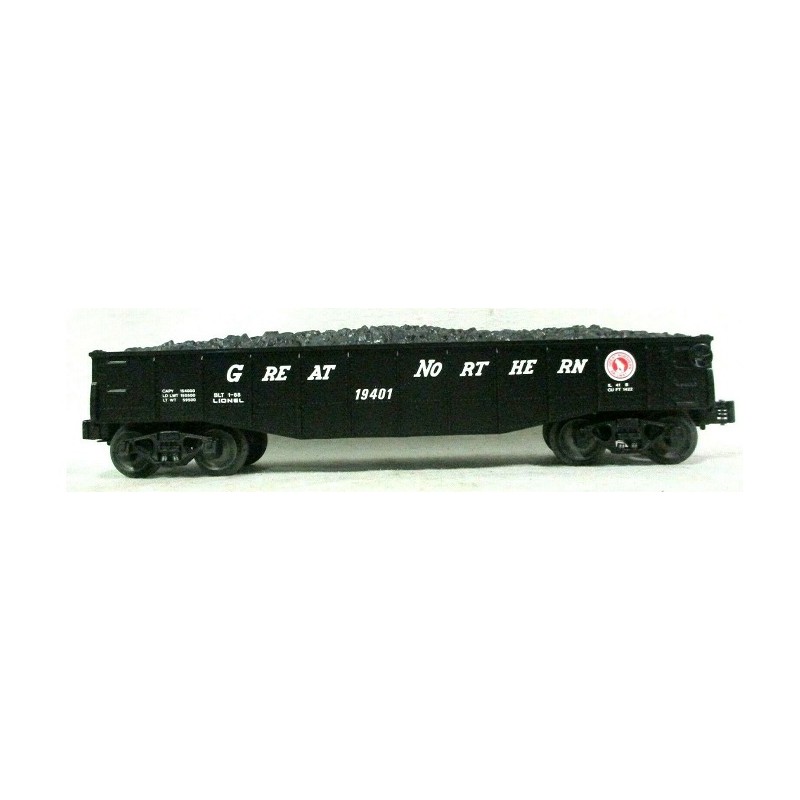 LIONEL 19401 GREAT NORTHERN GONDOLA WITH COAL