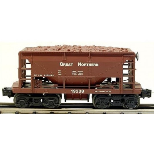 LIONEL 19308 GREAT NORTHERN ORE CAR WITH LOAD