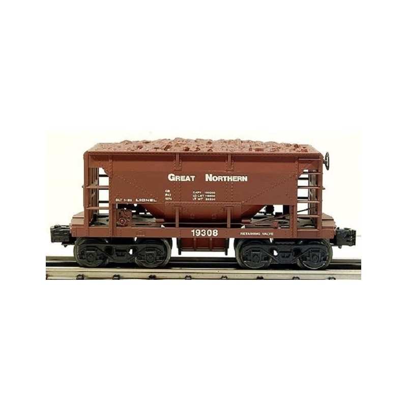 LIONEL 19308 GREAT NORTHERN ORE CAR WITH LOAD