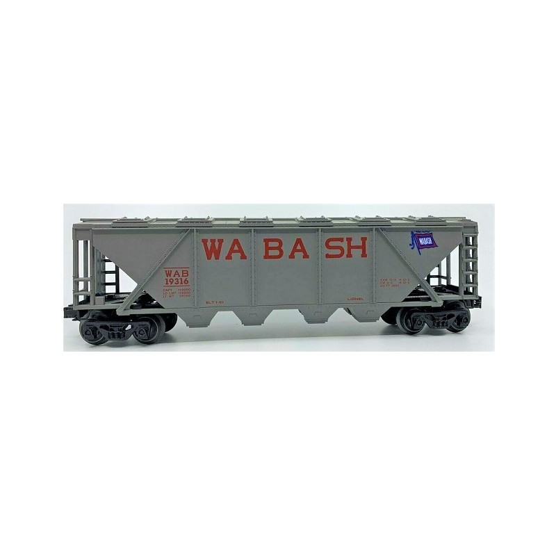 LIONEL 19316 WABASH COVERED QUAD HOPPER