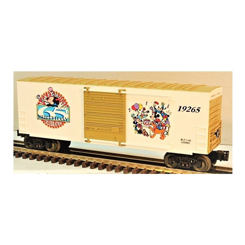 LIONEL 19265 MICKEY MOUSE 65TH ANNIVERSARY HI-CUBE BOXCAR