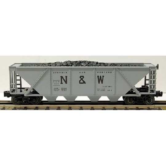 LIONEL 19329 NORFOLK AND WESTERN 4 BAY HOPPER WITH COAL