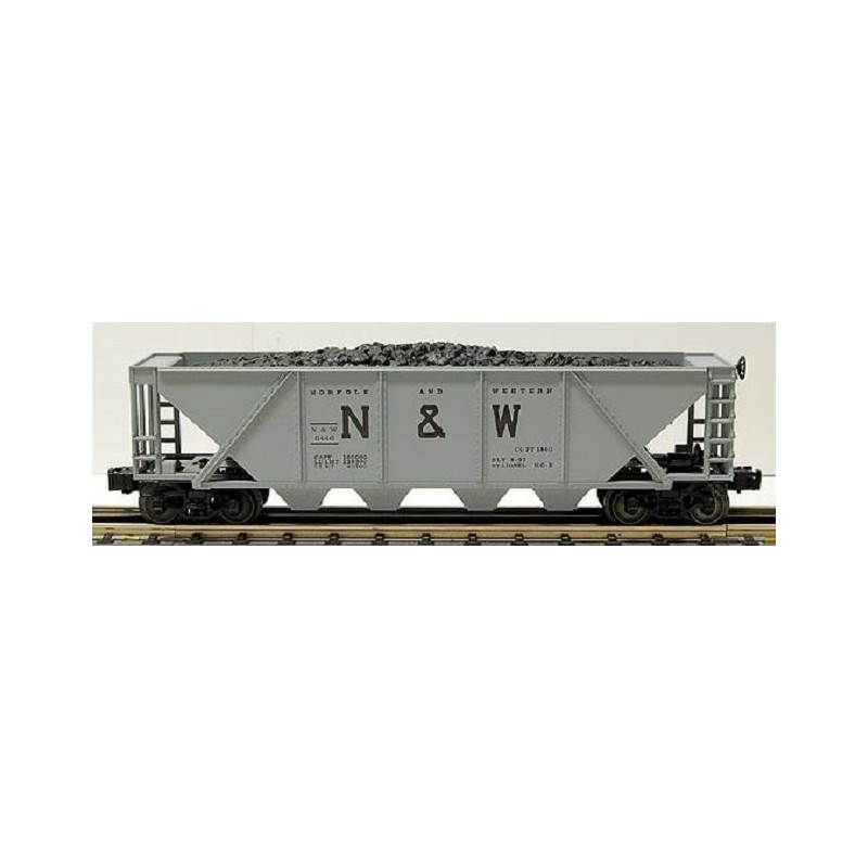 LIONEL 19329 NORFOLK AND WESTERN 4 BAY HOPPER WITH COAL