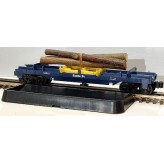 LIONEL 16611 SANTA FE LOG DUMP CAR