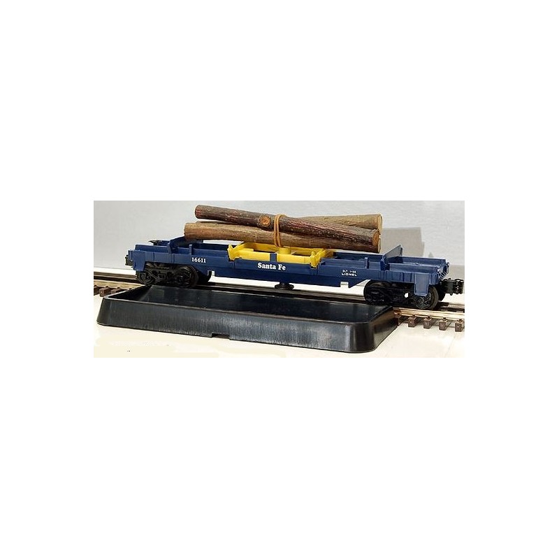 LIONEL 16611 SANTA FE LOG DUMP CAR