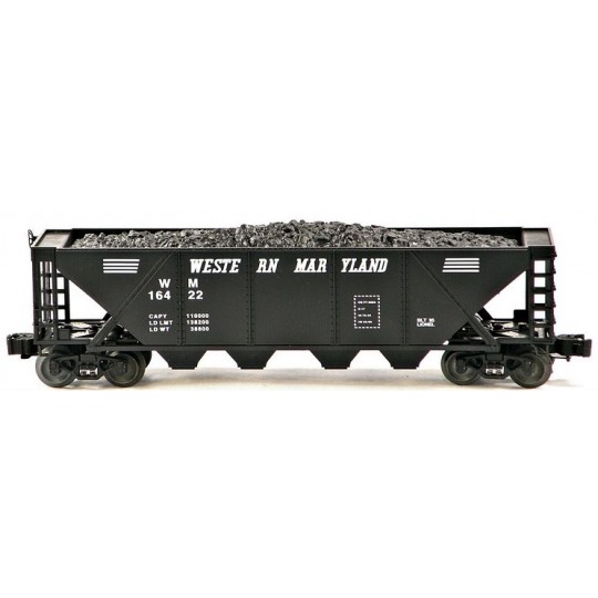 LIONEL 16429 WESTERN MARYLAND QUAD HOPPER WITH COAL SET OF 2