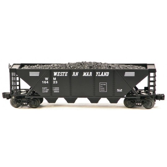 LIONEL 16429 WESTERN MARYLAND QUAD HOPPER WITH COAL SET OF 2