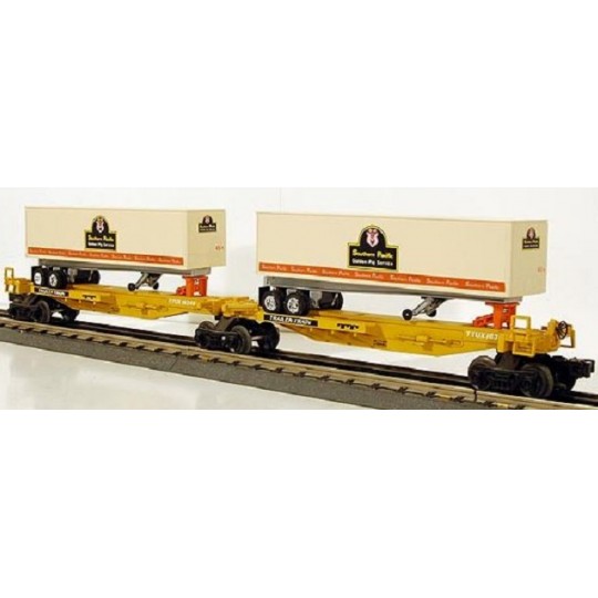 LIONEL 16345 SOUTHERN PACIFIC TRANSPORTATION COMPANY FLATCAR SET WITH TRAILERS