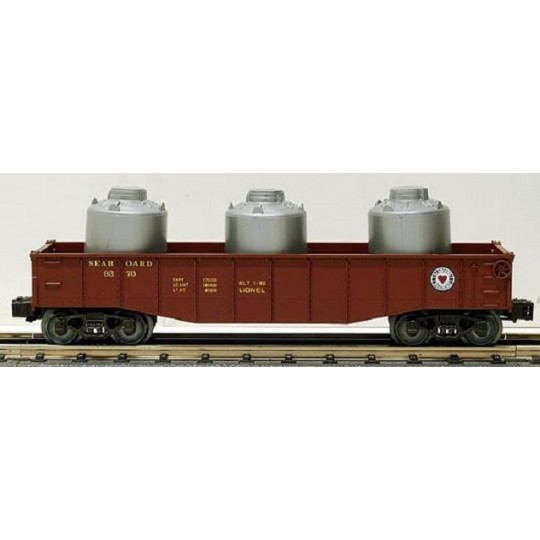 LIONEL 6-9370 SEABOARD GONDOLA WITH CANISTERS