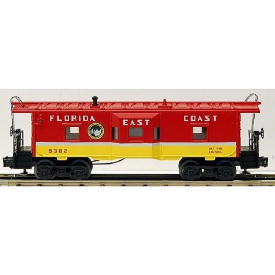 LIONEL 6-9382 FLORIDA EAST COAST BAY WINDOW ILLUMINATED CABOOSE