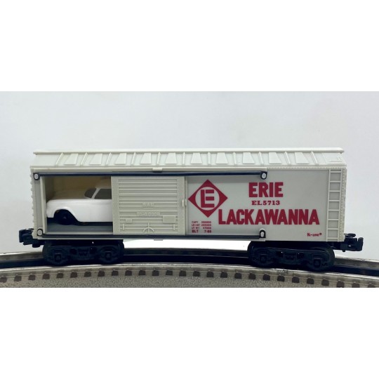 K-LINE 5713 ERIE AND LACKAWANNA AUTOMOBILE CARRIER WITH TWO AUTOS