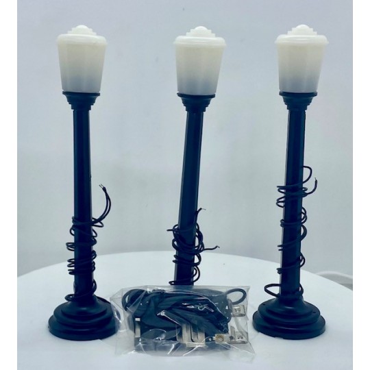 K-LINE K-105X LIGHTED LAMPPOSTS WITH LOCKON O GAUGE