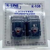 K-LINE K-108 LIGHTED BUMPERS O GAUGE