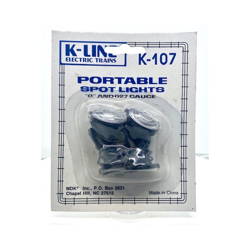 K-LINE K-107 PORTABLE SPOTLIGHTS O GAUGE