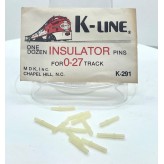 K-LINE K-291 INSULATOR PINS FOR O27 GAUGE TRACK