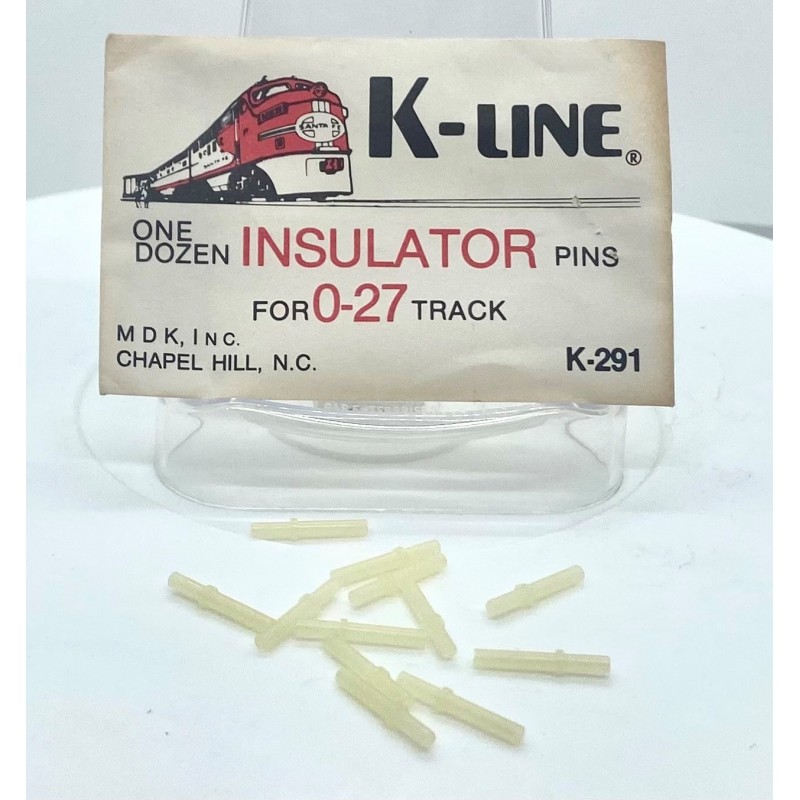 K-LINE K-291 INSULATOR PINS FOR O27 GAUGE TRACK