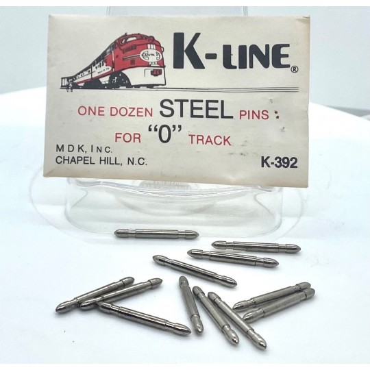 K-LINE K-392 SOLID STEEL PINS FOR O GAUGE TRACK
