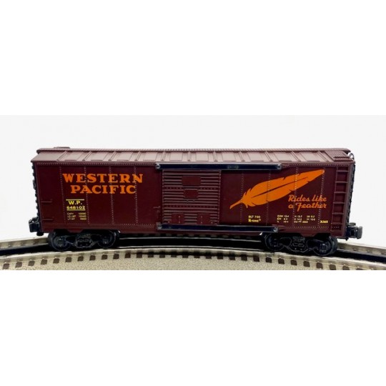 K-LINE 648102 WESTERN PACIFIC RIDES LIKE A FEATHER BOXCAR