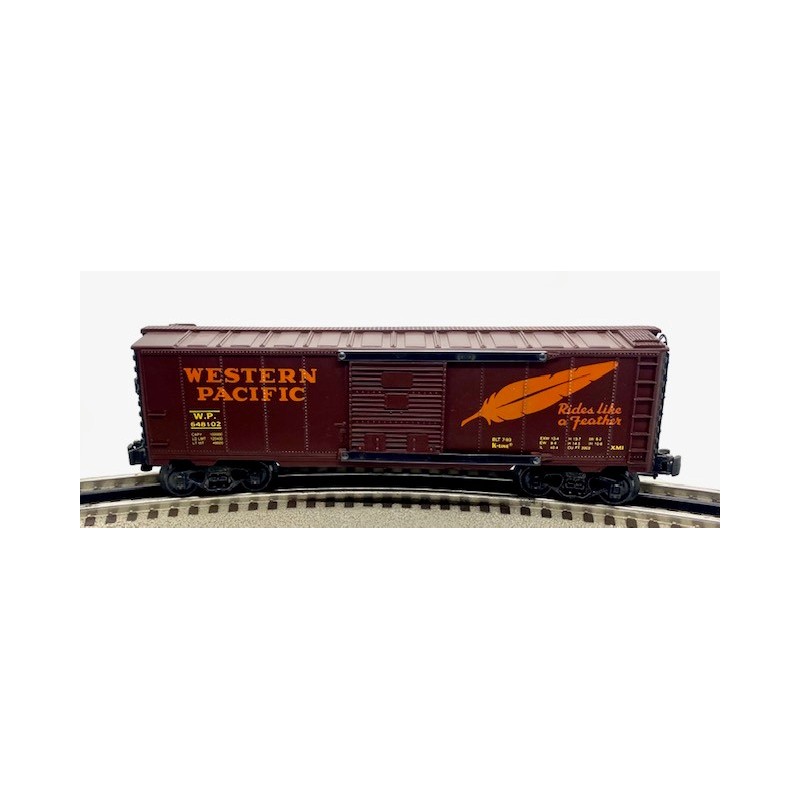 K-LINE 648102 WESTERN PACIFIC RIDES LIKE A FEATHER BOXCAR