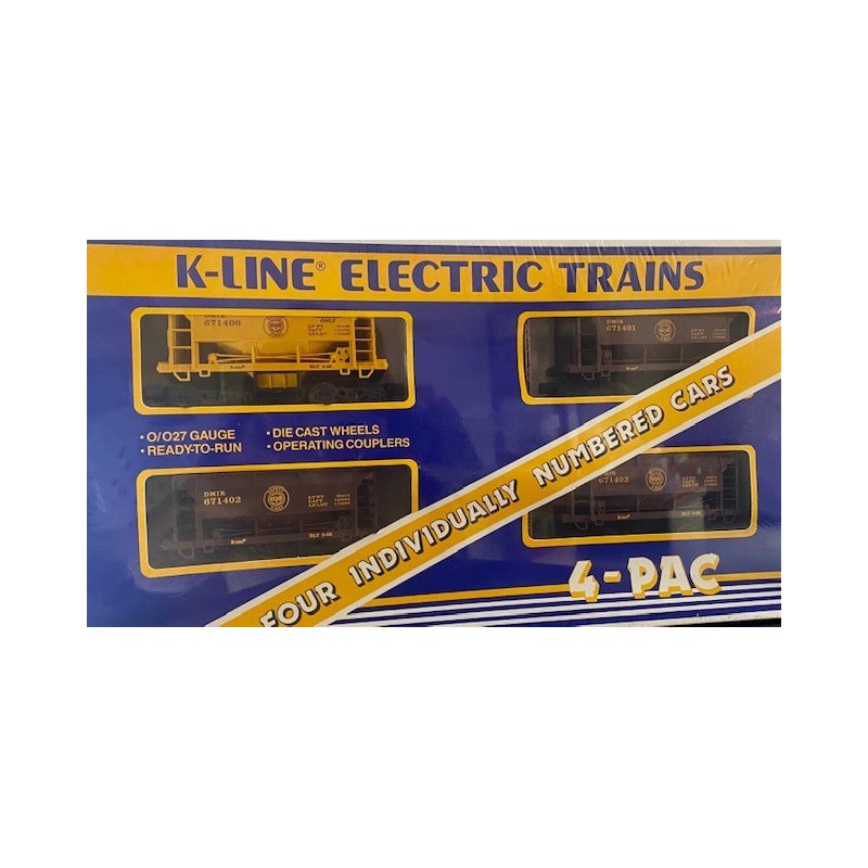 K-LINE K-6714A DULUTH MISSABE, AND IRON RANGE ORE CAR 4 PACK