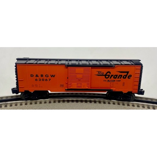 LIONEL 29268 RIO GRANDE BOXCAR WITH DIE CAST FRAME