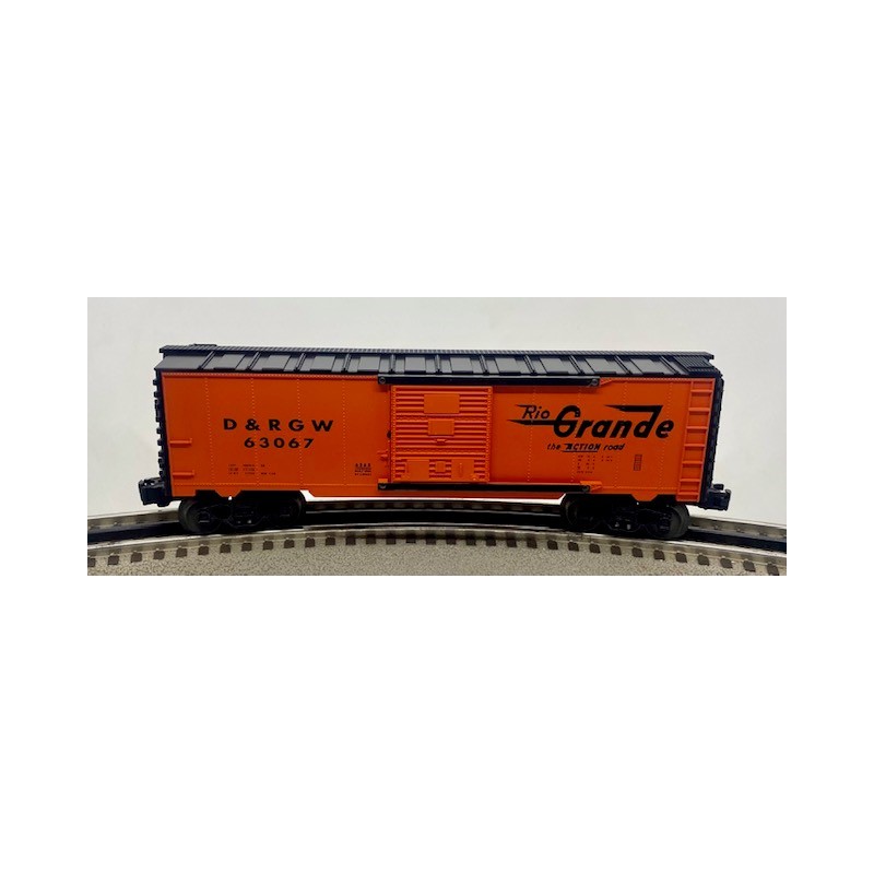 LIONEL 29268 RIO GRANDE BOXCAR WITH DIE CAST FRAME