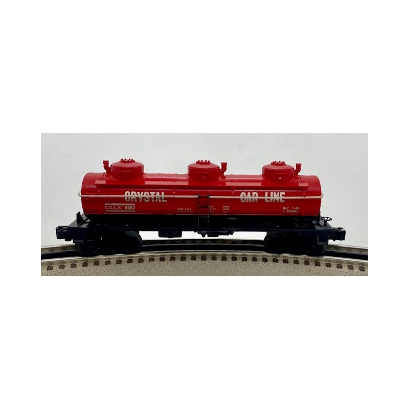 LIONEL 6-9353 CRYSTAL LINE 3-D TANK CAR