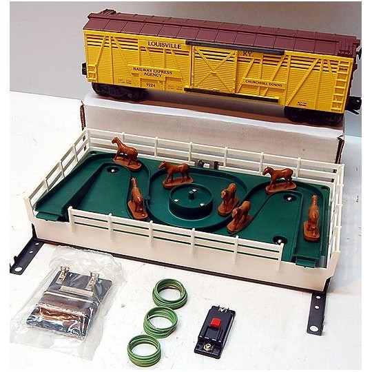 LIONEL 6-9224 CHURCHILL DOWNS OPERATING HORSE CAR AND CORRAL