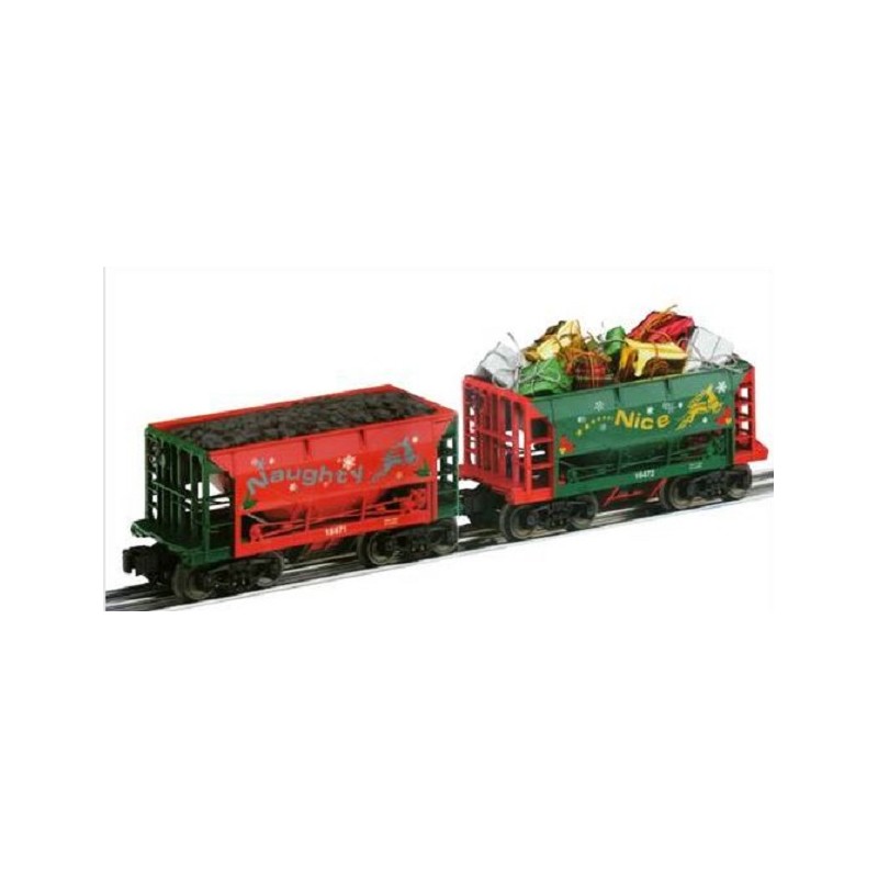 LIONEL 16470 NAUGHTY AND NICE ORE CAR 2 PACK