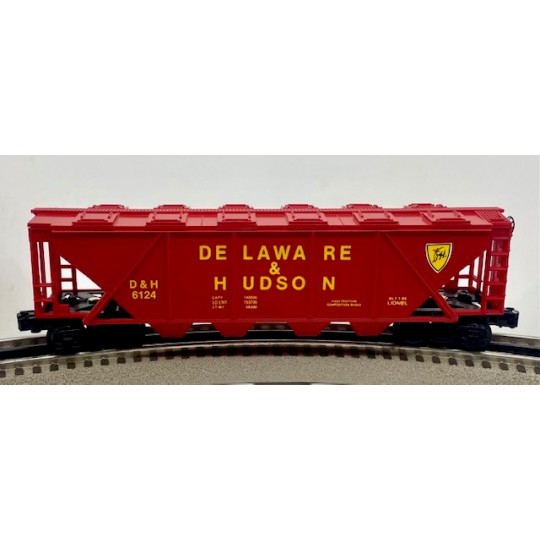 LIONEL 6-6124 DELAWARE AND HUDSON COVERED QUAD HOPPER